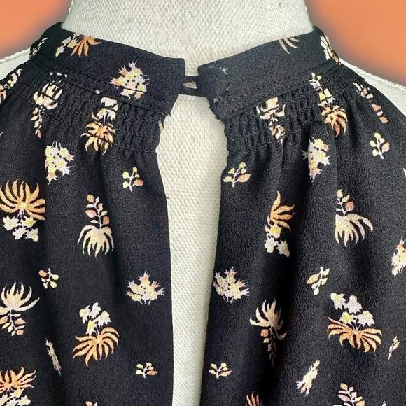NWOT Aritzia Wilfred Black & Floral Multi ‘Effet’ Mini Dress Size Small - Picture 11 of 12
